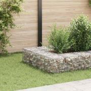 vidaXL Planteringsgabion upphöjd stål 30x30x30 cm