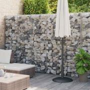 vidaXL Gabionmur galvaniserat stål 900x30x200 cm