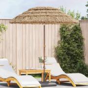 vidaXL Trädgårdsparasol Naturfärg 160 x 160 x 196 cm