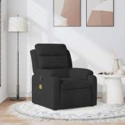 vidaXL Massagefåtölj svart sammet