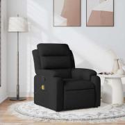 vidaXL Massagefåtölj svart tyg