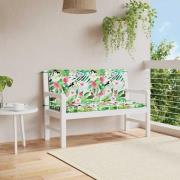 vidaXL Bänkdynor 2 st flerfärgad 120x50x7 cm tyg