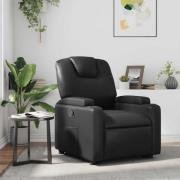 vidaXL Reclinerfåtölj svart konstläder