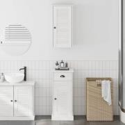 vidaXL Badrumsmöbelset med låda 2 pcs Brun och vit 37 x 34 x 80 cm