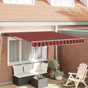 vidaXL Utfällbar markis Orange och Brunt 300x250 cm tyg
