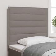 vidaXL Huvudgavel Taupe 100 cm tyg