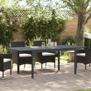 vidaXL Extensionsbord 2 pcs Antracit 210 x 90 x 73 cm Stål