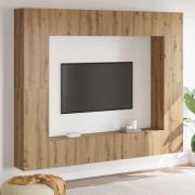 vidaXL TV-skåp 8 pcs Brun 221 x 30 x 180 cm Konstruerat trä
