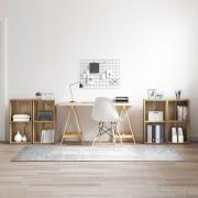 vidaXL TV-bänkset 4 pcs Artisan Ek 37 x 37 x 72 cm Konstruerat trä