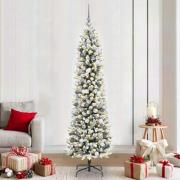 vidaXL Smal julgran with Decorative String Lights Vit 210 cm PVC