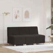 vidaXL Modulsofa utan armstöd 3 pcs Mörkgrå 55 x 74 x 82 cm