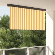 vidaXL Utomhus rullgardin Striped orange och vit 200 x 250 cm tyg