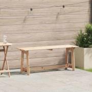 vidaXL Utomhusbänk Brun 119 x 35 x 47cm Massivt tallträ