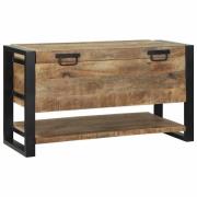 vidaXL Förvaringslåda Brun 80 x 35 x 45 cm Massivt Mangoträ