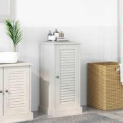 vidaXL Badrumsskåp med hylla VIGO antikvit 37 x 34 x 80 cm Massiv furu