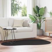 vidaXL Matta Svart 120 x 170 cm Polyester