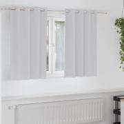 vidaXL Mörkläggningsgardiner med Ringar 2 pcs Ljusgrå 140 x 140 cm