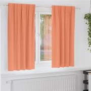 vidaXL Mörkläggningsgardiner med gardiner Terracotta Polyester