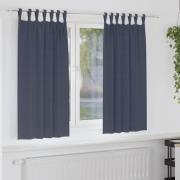 vidaXL Mörkläggningsgardiner med gardiner Antracit Polyester