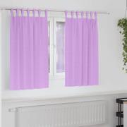 vidaXL Mörkläggningsgardiner med gardiner Lila Polyester