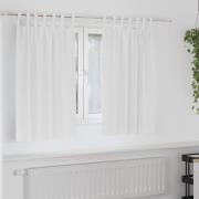 vidaXL Mörkläggningsgardiner med Ringar 2 pcs Ren Vit 140 x 140 cm