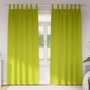 vidaXL Mörkläggningsgardiner med gardiner Grön Polyester