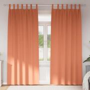 vidaXL Mörkläggningsgardiner med Ringar 2 pcs Terracotta 245 x 140 cm