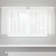 vidaXL Gardiner med gardiner Blommor Vit Polyester