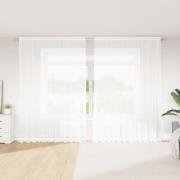 vidaXL Gardiner med gardiner Blommor Vit 300 x 300 cm Polyester