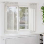 vidaXL Gardiner med gardiner 2 pcs Kräm 140x175cm Polyester
