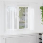 vidaXL Gardiner med gardiner 2 pcs Vit 140x175cm Polyester