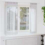 vidaXL Gardiner med gardiner 2 pcs Ljusgrå 140x175cm Polyester