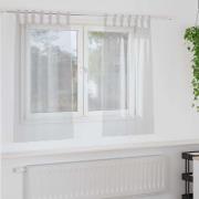 vidaXL Gardiner med gardiner 2 pcs Ljusgrå Polyester