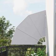 vidaXL Balkongskärm Grå 115 x 115 cm Polyester