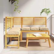 vidaXL Kudde 6 pcs Beige 40 x 40 x 8 cm Oxford Tyg