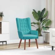 vidaXL Avkopplande stol Turkos 63 x 67 x 94 cm Sammet