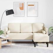 vidaXL 3-sits L-formad soffa Linne 160 cm