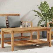 vidaXL Kaffeebord Brun 110 x 55 x 45 cm Massivt teakträ