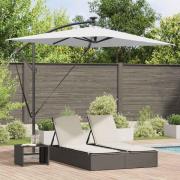vidaXL Cantilever bananparasol Sand 294 x 200 x 254 cm
