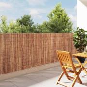 vidaXL Barkstaket Brun 400 x 125 cm Bark