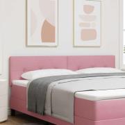 vidaXL Huvudgavel Väggmonterad med huvudgavel Rosa 180 cm Sammet