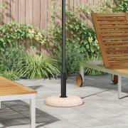vidaXL Parasollfot Gul, Svart 45 x 45 x 40 cm Betong, metall