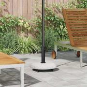 vidaXL Parasollfot Vit och svart 45 x 45 x 40 cm Betong och metall