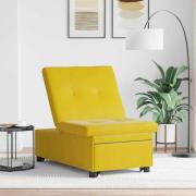 vidaXL Bäddsoffa Gul 67 x 194 x 38 cm Sammet