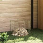 vidaXL Fyrkantig Komposter 50 x 50 x 50 cm Järn