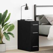 vidaXL Apoteksskåp Svart ek 20 x 45.5 x 60 cm Konstruerat trä