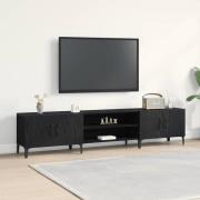 vidaXL TV-bänk Svart ek 180 x 31.5 x 40 cm Konstruerat trä