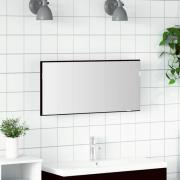 vidaXL Badrumsspegel Svart ek 80 x 8.5 x 37 cm Konstruerat trä