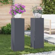 vidaXL Växtställningar 2 pcs Antracit 24 x 24 x 75 cm Stål
