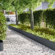 vidaXL Kant för gräsmatta 20 pcs Antracit 100 x 0,05 x 30 cm